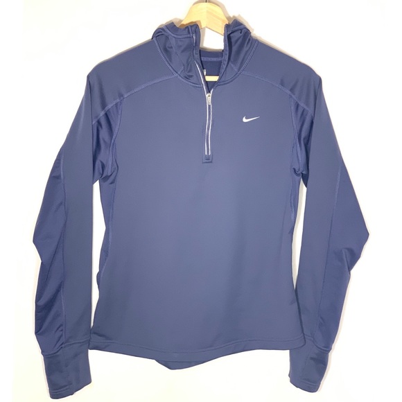 Nike Jackets & Blazers - Nike Fit Dry Fleece Lined 1/4 Zip Sz M Periwinkle